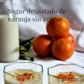 Yogur desnatado de naranja sin azúcar
