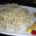 TALLARINES CON CARNE PICADA DE POLLO
