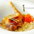 Arroz con Gallina de Guinea del Atlas