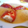 Crema de alubias blancas con piquillos rellenos