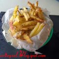 Patatas Fritas al horno con queso oregano y ajo