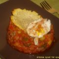 PISTO CON HUEVO ESPECIADO