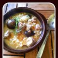 ARROZ CALDOSO DE SETAS CON BUTIFARRA
