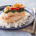 Pollo al horno estilo cordon bleu