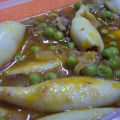 Calamares con guisantes
