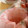 Bavarois de  Fresones y Plátanos