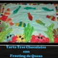 Tarta Acuario de Tres Chocolates decorada con[...]