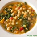 POTAJE DE GARBANZOS Y VERDURAS