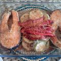 SALMÓN A LA PLANCHA CON GUARNICIÓN DE VERDURAS