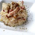 RISOTTO DE POLLO, BACON Y CERVEZA