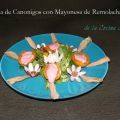 Ensalada de Canonigos con Mayonesa de Remolacha