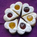 Linzer cookies con mermelada