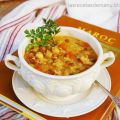 SOPA DE LEGUMBRES, VERDURAS Y CARNES