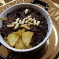 Cocotte de morcilla con manzana al Pedro Ximénez