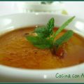 CREMA DE NARANJA CON CRUJIENTE DE CARAMELO