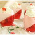 GELATINA DE FRESAS CON NATA