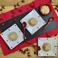 Flanes de turrón sin horno.