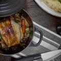 Lomo braseado con cerveza negra y miel
