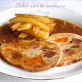 Lomo de cerdo mechado con salsa al Oporto y[...]