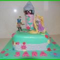 TARTA FONDANT DE RAPUNZEL PARA SARA