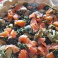 Quiche de espinacas , alcachofas con salmon y[...]