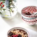 Gachas de avena con chocolate