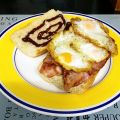 BOCADILLO DE BACON Y HUEVOS DE CORDONIZ