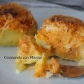 Patatas rellenas de atún y queso
