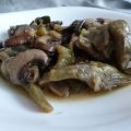 Alcachofas estofadas con verduras