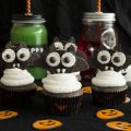 Cupcakes murciélago para Halloween