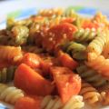 Pasta con verduras.