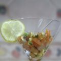Cóctel de marlin ahumado y cilantro