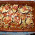 Calabacines y berenjenas con atún a la parmesana