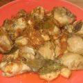 Pollo con manzana