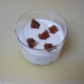 Copa de dulce de manzana y yogur