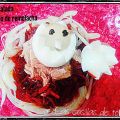 Ensalada nido de remolacha , Beet salad nest