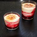 Frambuesas con crema tostada