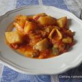 Calamares en salsa de tomate y pimiento