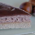Tarta de castaña con chocolate a la naranja