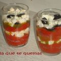 GELATINA DE TOMATE CON QUESO FRESCO