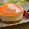 Mousse de queso y mandarina