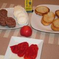 Pincho de morcilla con queso de cabra