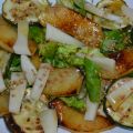 Ensalada de tapín o calabacín y manzana