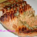 SALMÓN A LA PLANCHA CON ESTRAGÓN Y AJO