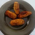 Croquetas de patatera y uvas pasas