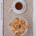 Scones con frambuesas