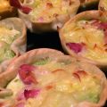 Mini pastelitos de verduras y bacon