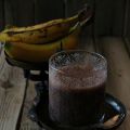 Batido de plátano, avellana y chocolate