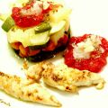 verduras al vapor con la roja