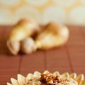 Crumble de nueces y pera